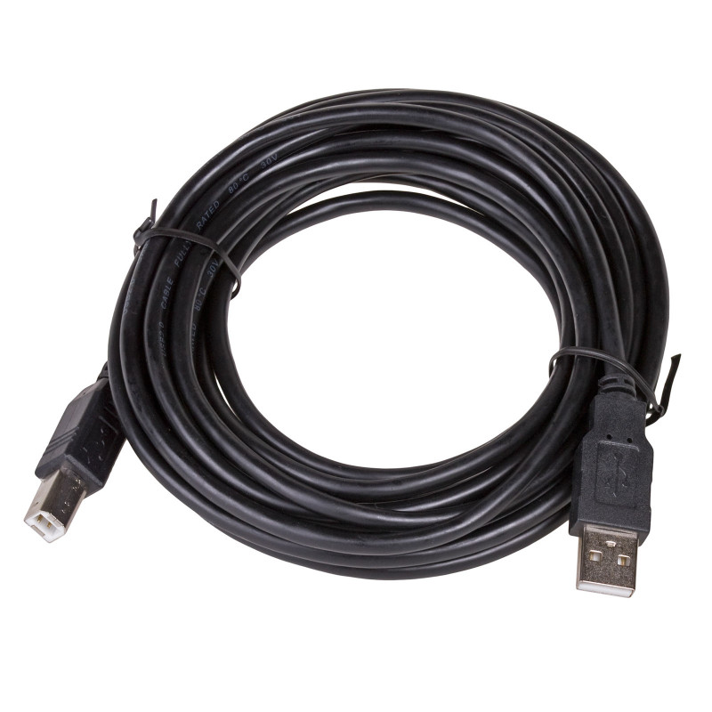 Akyga AK-USB-18 cable de impresora USB 2.0 USB-A (M) a USB-B (M), 5 m, negro