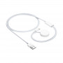 Akyga AK-SW-43 cable de carga para Apple Watch Ultra 2 / Series 9/8/7/6/5/4/3/2/1 con conector Lightning, USB, 1 m, blanco