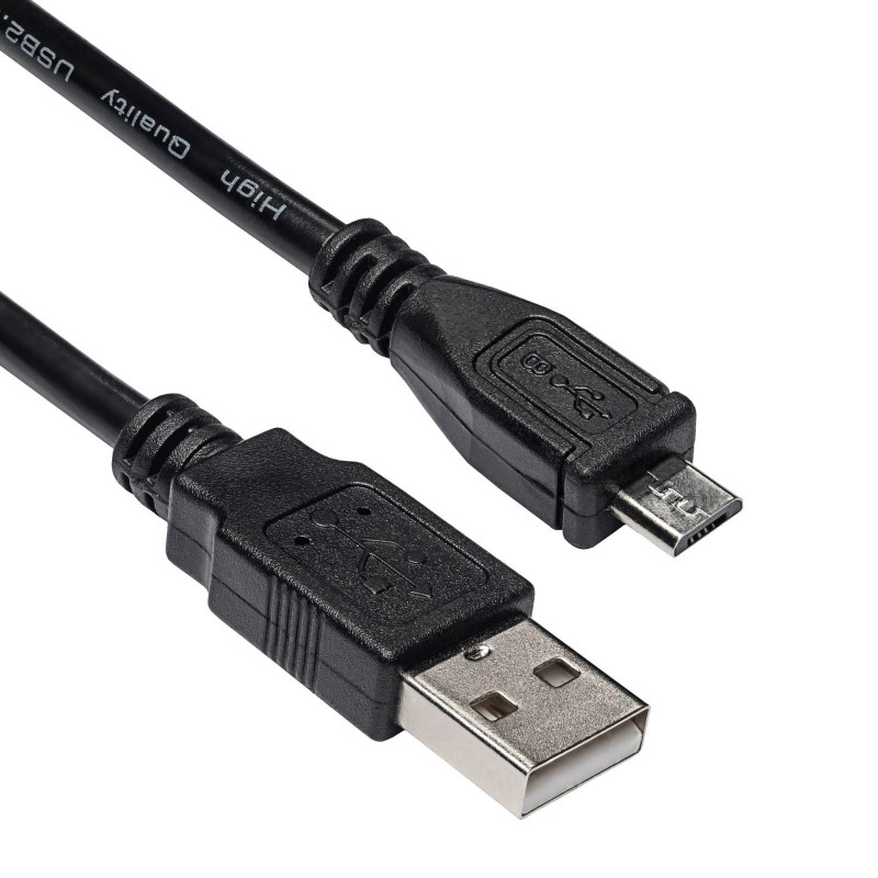 Akyga AK-USB-21 cable USB 2.0 USB-A (M) a Micro USB-B (M), 1 m, negro