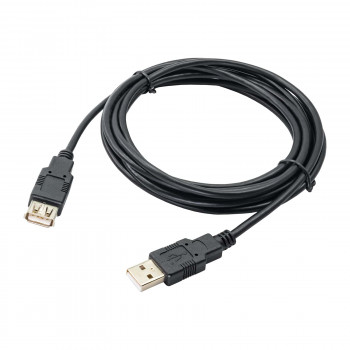 Akyga AK-USB-19 cable alargador USB 2.0 USB-A (M) a USB-A (F), 3 m, negro