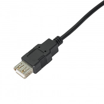 Akyga AK-USB-19 cable alargador USB 2.0 USB-A (M) a USB-A (F), 3 m, negro