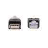 Akyga AK-AD-27 adaptador USB-A (F) a RJ45 (M), negro