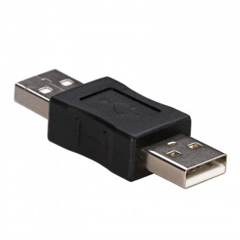 Akyga AK-AD-28 adaptador USB-A (M) a USB-A (M), negro