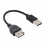 Akyga AK-USB-23 cable alargador USB 2.0 USB-A (M) a USB-A (F), 15 cm, negro