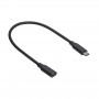 Akyga AK-USB-32 Cable alargador de USB-C (M) a USB-C (F), USB 3.1, 0,3 m