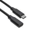Akyga AK-USB-32 Cable alargador de USB-C (M) a USB-C (F), USB 3.1, 0,3 m