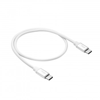 Akyga AK-USB-39 cable USB-C a USB-C, USB 2.0, 60 W, 0,5 m, blanco