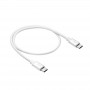 Akyga AK-USB-39 cable USB-C a USB-C, USB 2.0, 60 W, 0,5 m, blanco