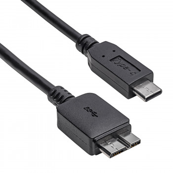 Akyga AK-USB-44 cable Micro-USB B (M) a USB-C (M), USB 3.1, 1 m