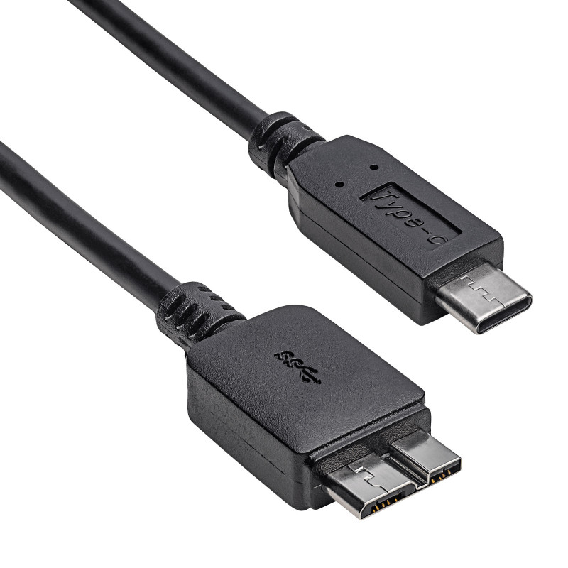 Akyga AK-USB-44 Cable de Micro-USB B (M) a USB-C (M), USB 3.1, 1 m