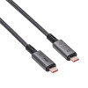 Akyga AK-USB-45 cable USB-C a USB-C trenzado, USB4, 40 Gbit/s, 240 W, 1 m, gris