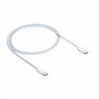 Akyga AK-USB-51 cable USB-C a USB-C trenzado para iPhone 15, USB 2.0, 60 W, 1 m, blanco