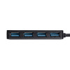 Akyga AK-AD-52 hub USB-C activo, USB-C (M) a 4x USB-A (F), USB 3.1, 20 cm