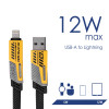 Akyga AK-USB-57 cable 4 en 1 trenzado USB-A/USB-C a USB-C/Lightning, USB 2.0, 65 W, 1 m, gris
