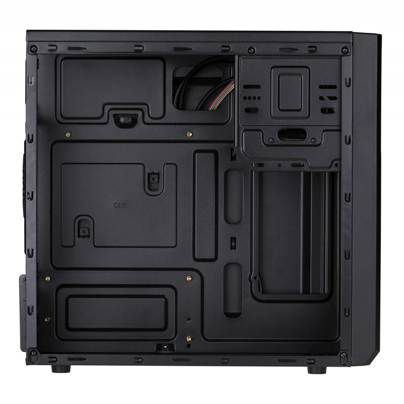 Akyga AK17BK caja torre Micro-ATX, 2x USB 3.0, sin fuente de alimentación, negra