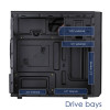 Akyga AK17BK caja torre Micro-ATX, 2x USB 3.0, sin fuente de alimentación, negra