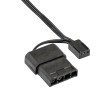 Akyga AW-12E-BR ventilador de caja 120 mm, 33 LED rojos, Molex, negro