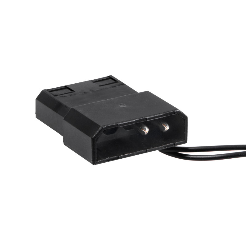 Akyga AW-12E-BG ventilador de caja 120 mm, 33 LED verdes, Molex, negro