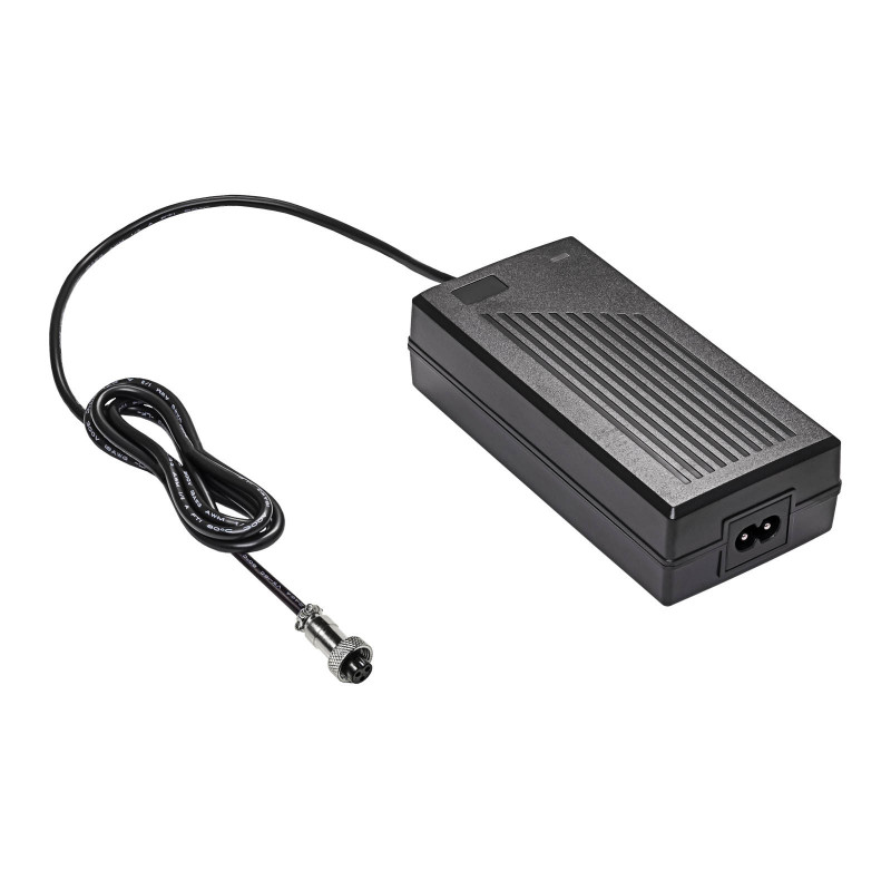 Akyga AK-EV-02 cargador para bicicletas eléctricas y patinetes eléctricos con batería de 24 V, 29,4 V / 2 A, 60 W, conector hembra GX12 9 mm, 1 m