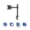 Akyga AK-MB-01 brazo de monitor de sobremesa para un monitor, 15-32 inch, hasta 10 kg, VESA 75/100, negro