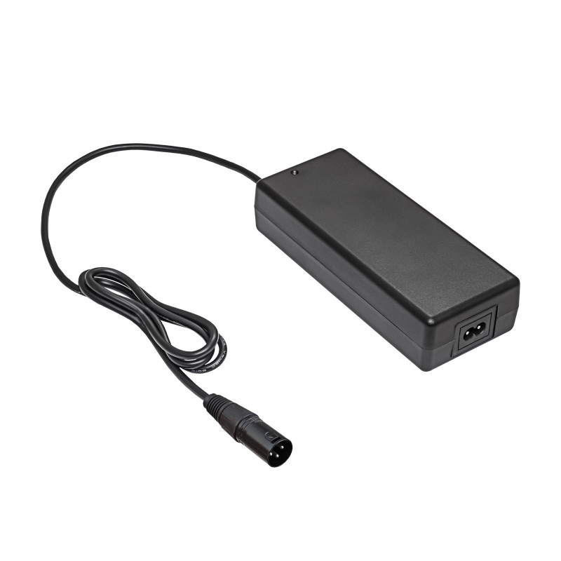 Akyga AK-EV-04 cargador para bicicletas eléctricas para baterías de 48 V, 54,6 V / 2 A, 110 W, conector macho XLR de 3 pines, 1 m