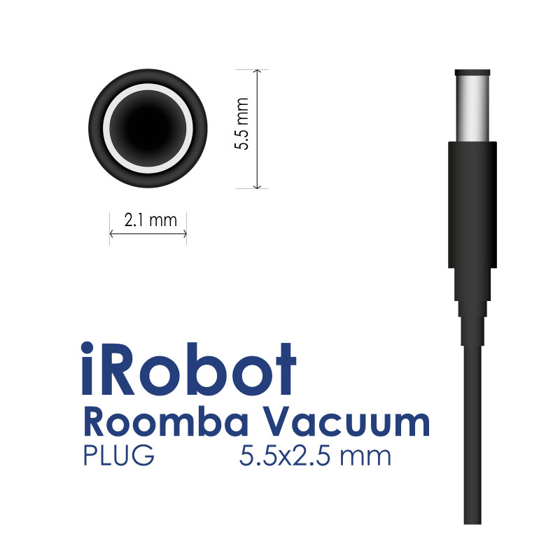 Akyga AK-PD-19 fuente de alimentación para iRobot Roomba, 22,5 V / 1,25 A 28 W, 1,8 m, negra