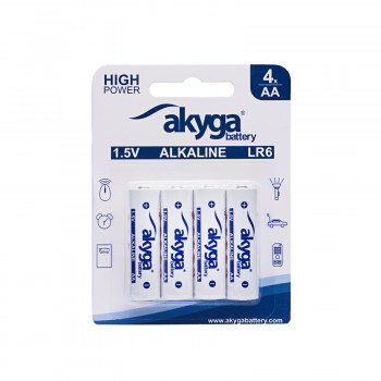 Akyga AKY2068 pila alcalina AA LR6 1,5 V 3050 mAh, 4 uds. (blíster)