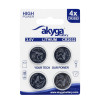 Akyga AKY2100 pila de litio CR2032 3 V 210 mAh, 4 uds. (blíster)