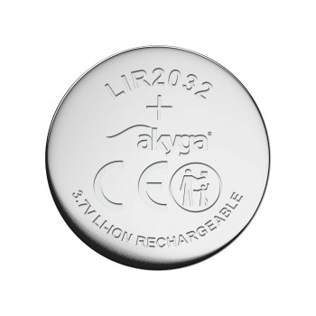 Akyga UltraCoin AKY1707 pila de botón Li-Ion recargable LIR2032 3,7 V 70 mAh