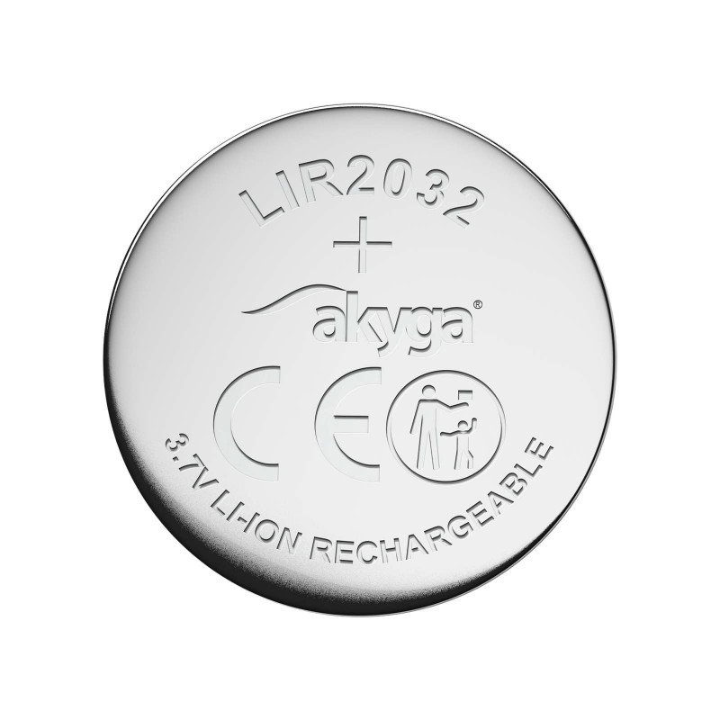 Akyga UltraCoin AKY1707 pila de botón Li-Ion recargable LIR2032 3,7 V 70 mAh