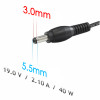 Akyga AK-ND-56 fuente de alimentación para portátil 19 V / 6,32 A, 120 W, 5,5 x 3,0 mm + pin, 1,2 m, para Samsung
