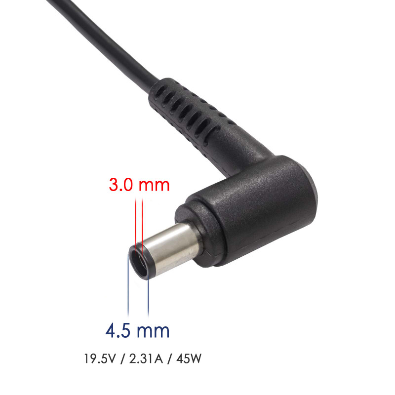 Akyga AK-ND-68 fuente de alimentación para portátil 19,5 V / 2,31 A, 45 W, 4,5 x 3,0 mm + pin, 1,2 m, para Dell