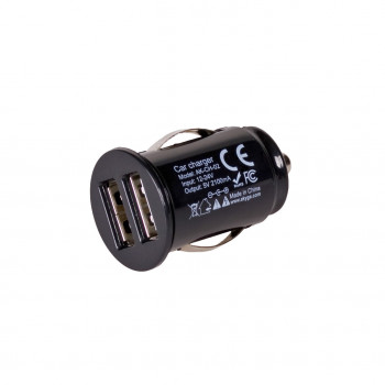 Cargador de coche 12/24V Akyga AK-CH-02 10,5W 2x USB-A 5V / 2,1A negro