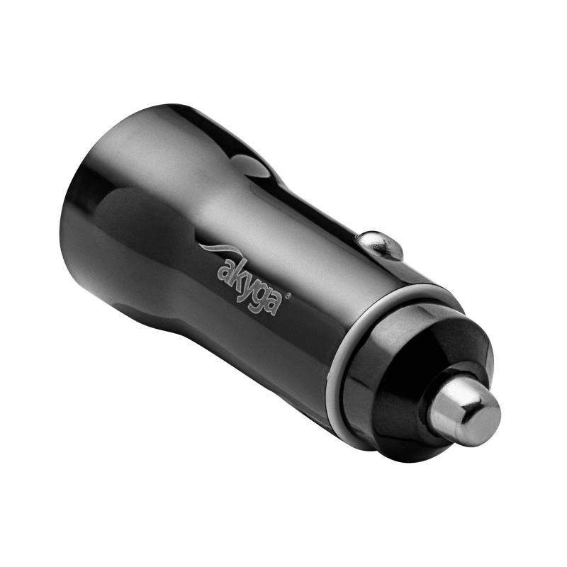 Cargador de coche 12/24V Akyga AK-CH-16 36W USB-A + USB-C PD Quick Charge 3.0 5-12V / 1,5-3A negro