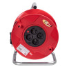 Brennenstuhl Akyga AK-CR-08 alargador enrollable, 4 tomas, IP20, 25 m, Rojo