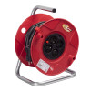 Brennenstuhl Akyga AK-CR-08 alargador enrollable, 4 tomas, IP20, 25 m, Rojo