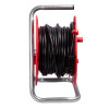 Brennenstuhl Akyga AK-CR-08 alargador enrollable, 4 tomas, IP20, 25 m, Rojo