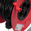 Brennenstuhl Akyga AK-CR-08 alargador enrollable, 4 tomas, IP20, 25 m, Rojo