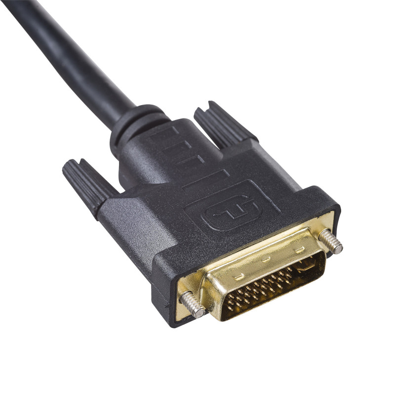 Akyga AK-AV-03 cable DVI-I 24+5 conector macho a conector macho VGA con filtro de ferrita, 1,8 m, negro