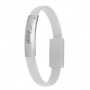 Akyga AK-AD-47 cable USB de pulsera, USB-C (macho) / USB-A, USB 2.0, 23 cm, blanco