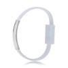 Akyga AK-AD-47 cable USB de pulsera, USB-C (macho) / USB-A, USB 2.0, 23 cm, blanco