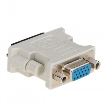 Akyga AK-AD-12 adaptador DVI-I 24+5 conector macho a conector hembra VGA, blanco