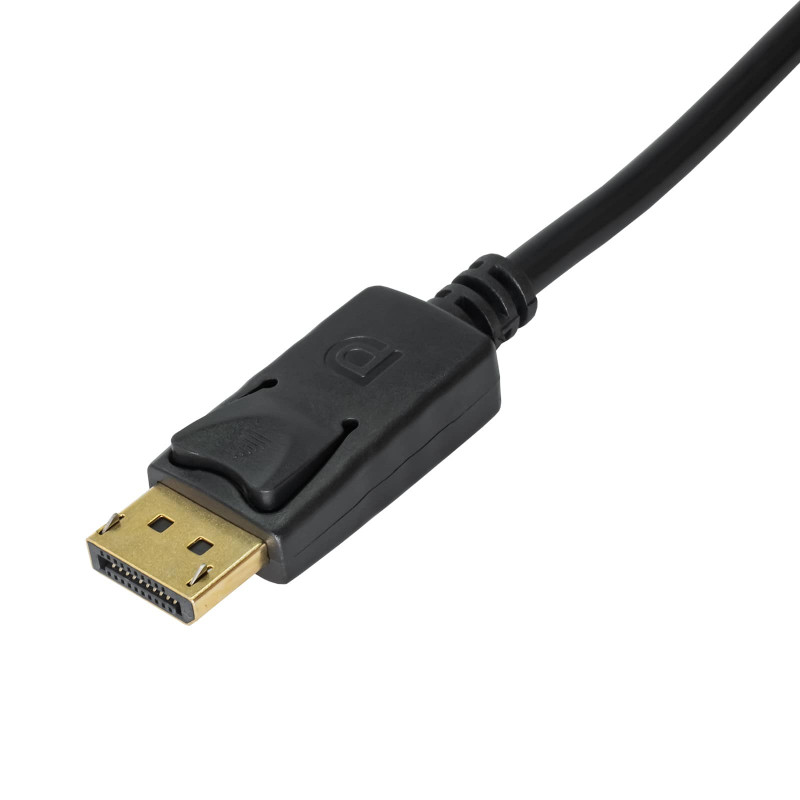 Akyga AK-AD-11 adaptador convertidor con cable DisplayPort conector macho a conector hembra HDMI, 15 cm, negro