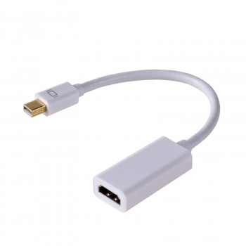 Akyga AK-AD-38 cable adaptador Mini DisplayPort (M) a HDMI (F), 4K, 15 cm