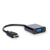 Akyga AK-AD-42 cable adaptador HDMI (conector macho) a VGA (conector hembra), Full HD, 15 cm