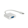 Akyga AK-AD-39 cable adaptador Mini DisplayPort (M) a VGA (F), 15 cm, blanco