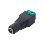 Akyga AK-SC-17 conector hembra DC 5,5 x 2,1 mm con bornes de tornillo para cable UTP, CCTV
