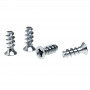 Akyga AK-CA-21 set de tornillos para ventilador de carcasa ATX, acero galvanizado, 4 uds.