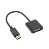 Akyga AK-AD-58 cable adaptador DisplayPort (conector macho) a DVI-I 24+5 (conector hembra), 20 cm