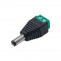 Akyga AK-SC-16 conector macho DC 5,5 x 2,1 mm con bornes de tornillo para cable UTP, CCTV